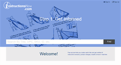 Desktop Screenshot of instructionsnow.com